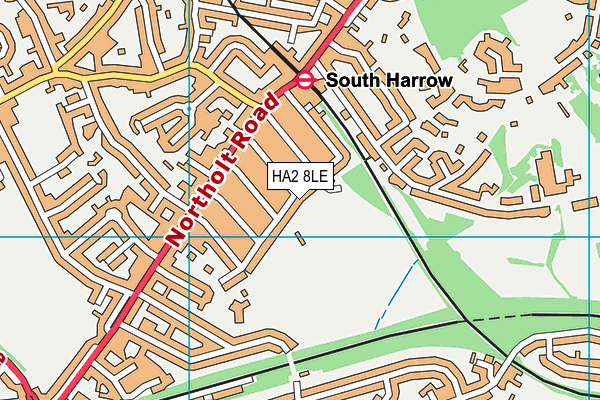 HA2 8LE map - OS VectorMap District (Ordnance Survey)