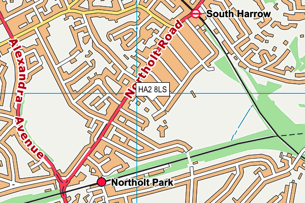 The Welldon Park Academy map (HA2 8LS) - OS VectorMap District (Ordnance Survey)