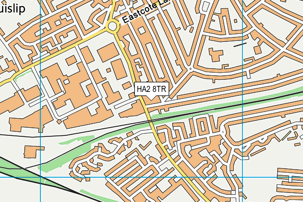 HA2 8TR map - OS VectorMap District (Ordnance Survey)