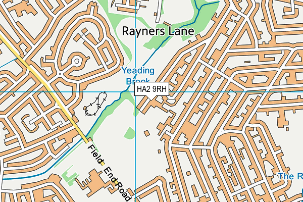 HA2 9RH map - OS VectorMap District (Ordnance Survey)