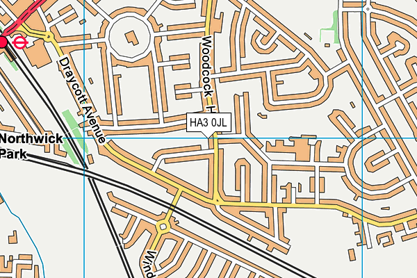 HA3 0JL map - OS VectorMap District (Ordnance Survey)