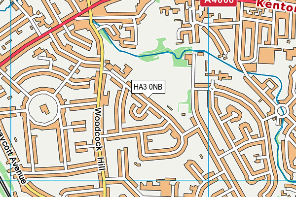 HA3 0NB map - OS VectorMap District (Ordnance Survey)