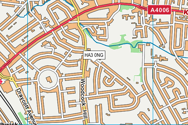HA3 0NG map - OS VectorMap District (Ordnance Survey)