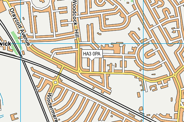 HA3 0PA map - OS VectorMap District (Ordnance Survey)