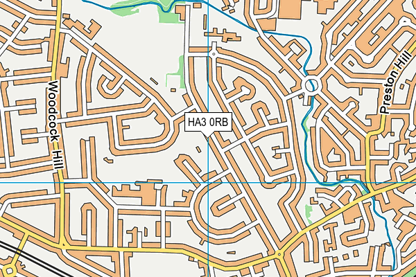 HA3 0RB map - OS VectorMap District (Ordnance Survey)