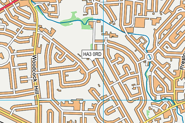HA3 0RD map - OS VectorMap District (Ordnance Survey)