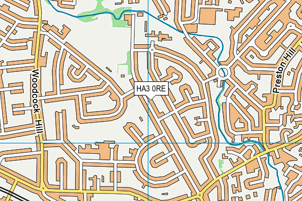 HA3 0RE map - OS VectorMap District (Ordnance Survey)