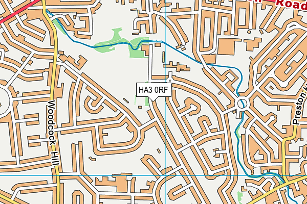 HA3 0RF map - OS VectorMap District (Ordnance Survey)