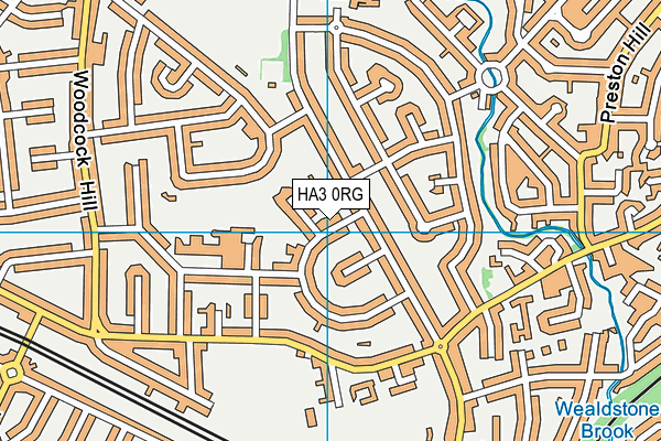 HA3 0RG map - OS VectorMap District (Ordnance Survey)