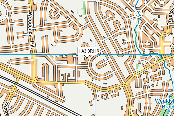 HA3 0RH map - OS VectorMap District (Ordnance Survey)