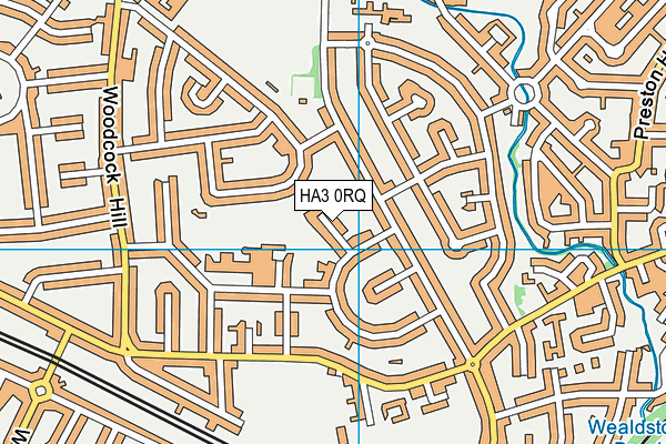 HA3 0RQ map - OS VectorMap District (Ordnance Survey)