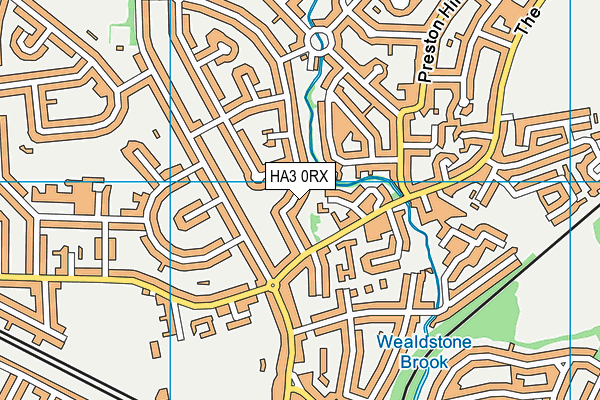HA3 0RX map - OS VectorMap District (Ordnance Survey)