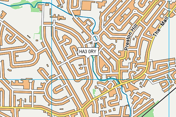 HA3 0RY map - OS VectorMap District (Ordnance Survey)