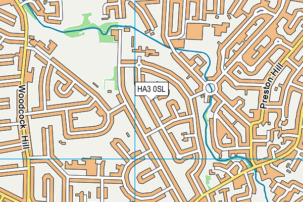 HA3 0SL map - OS VectorMap District (Ordnance Survey)