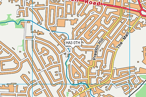HA3 0TH map - OS VectorMap District (Ordnance Survey)