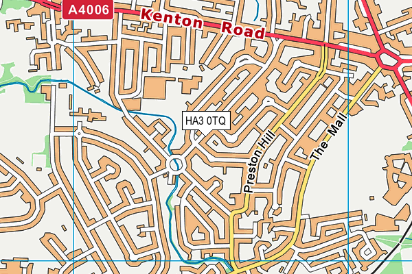 HA3 0TQ map - OS VectorMap District (Ordnance Survey)