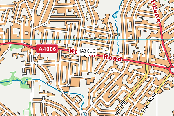 HA3 0UQ map - OS VectorMap District (Ordnance Survey)