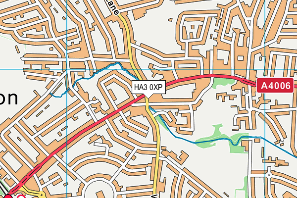 HA3 0XP map - OS VectorMap District (Ordnance Survey)