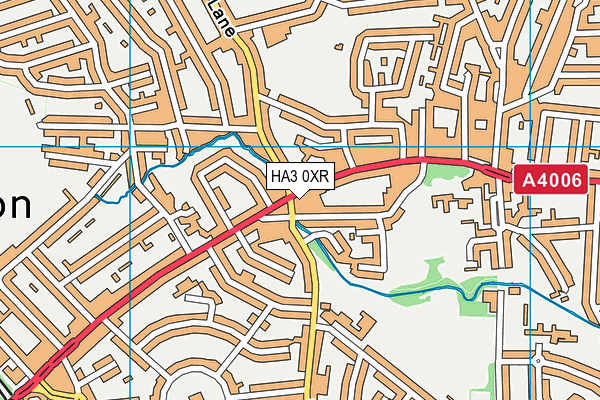 HA3 0XR map - OS VectorMap District (Ordnance Survey)