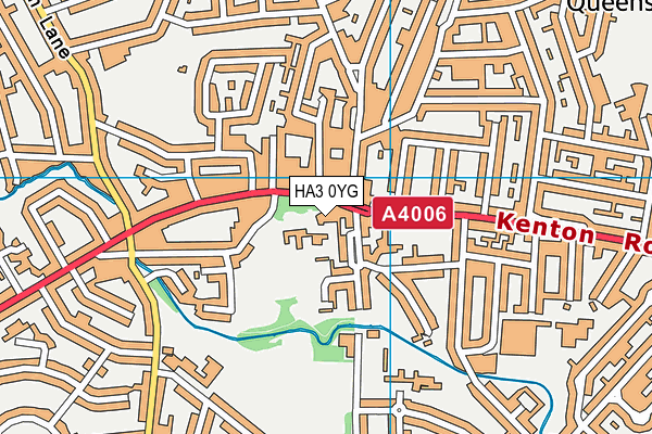 HA3 0YG map - OS VectorMap District (Ordnance Survey)