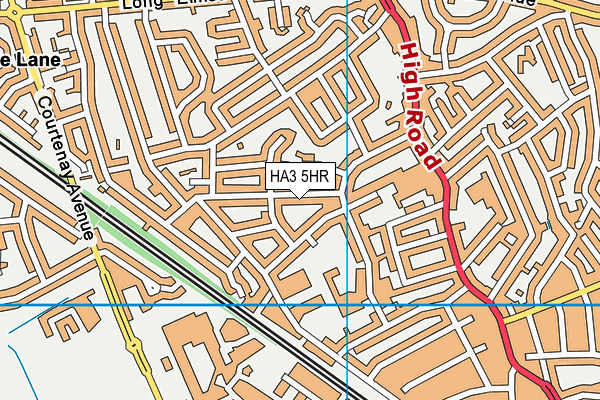 HA3 5HR map - OS VectorMap District (Ordnance Survey)