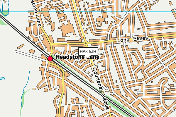 HA3 5JH map - OS VectorMap District (Ordnance Survey)