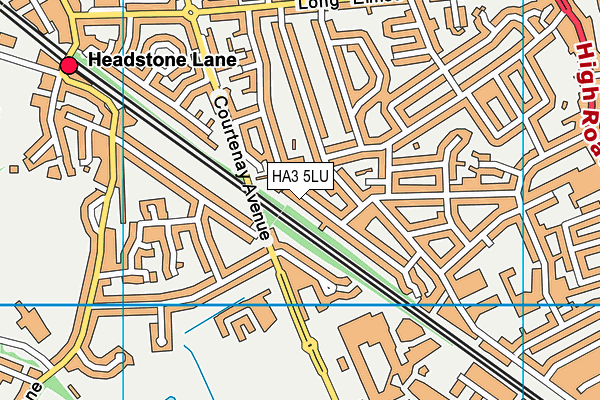 HA3 5LU map - OS VectorMap District (Ordnance Survey)