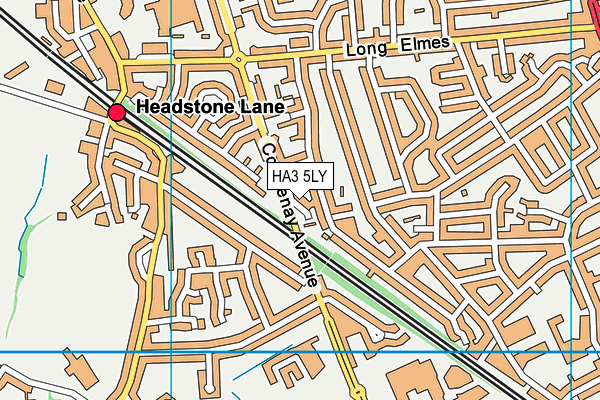 HA3 5LY map - OS VectorMap District (Ordnance Survey)