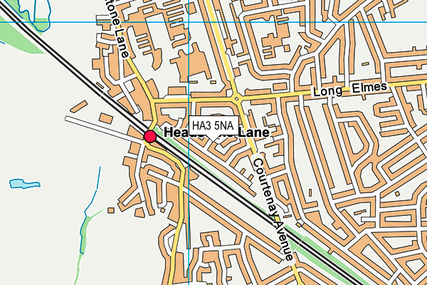 HA3 5NA map - OS VectorMap District (Ordnance Survey)