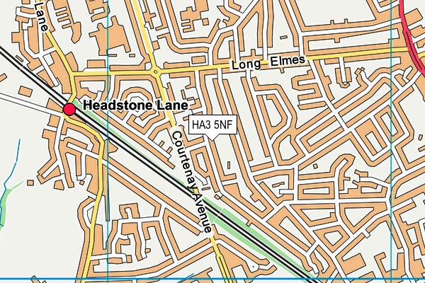 HA3 5NF map - OS VectorMap District (Ordnance Survey)