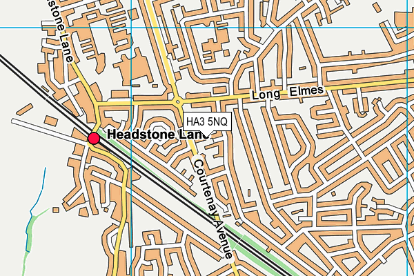 HA3 5NQ map - OS VectorMap District (Ordnance Survey)