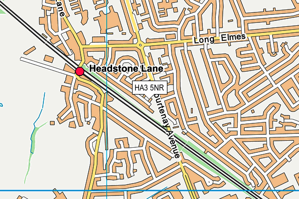 HA3 5NR map - OS VectorMap District (Ordnance Survey)