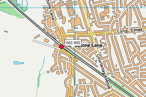 HA3 5NS map - OS VectorMap District (Ordnance Survey)