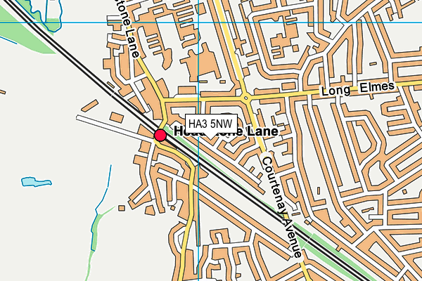 HA3 5NW map - OS VectorMap District (Ordnance Survey)