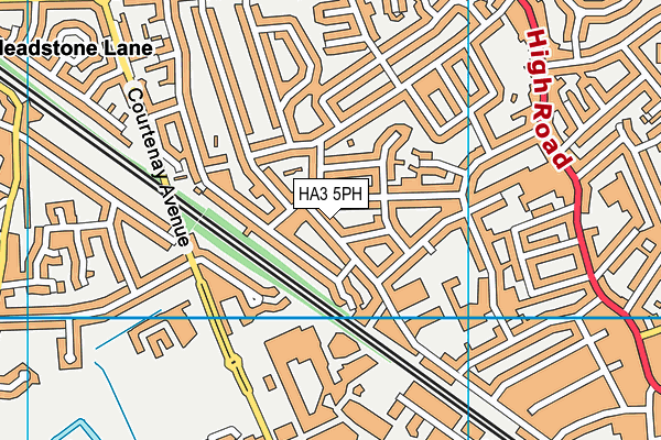 HA3 5PH map - OS VectorMap District (Ordnance Survey)