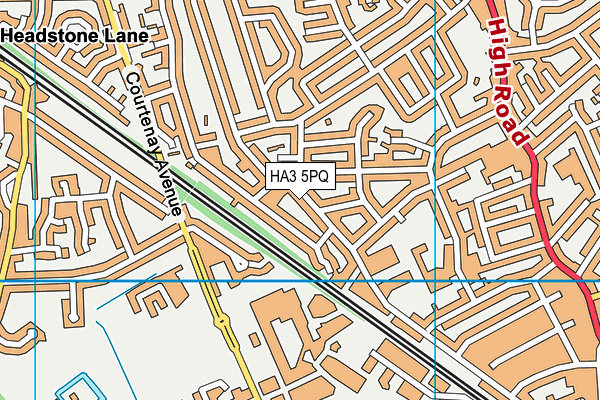 Harrow Collegiate map (HA3 5PQ) - OS VectorMap District (Ordnance Survey)