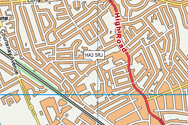 HA3 5RJ map - OS VectorMap District (Ordnance Survey)
