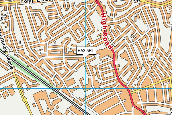 HA3 5RL map - OS VectorMap District (Ordnance Survey)