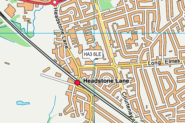 HA3 6LE map - OS VectorMap District (Ordnance Survey)