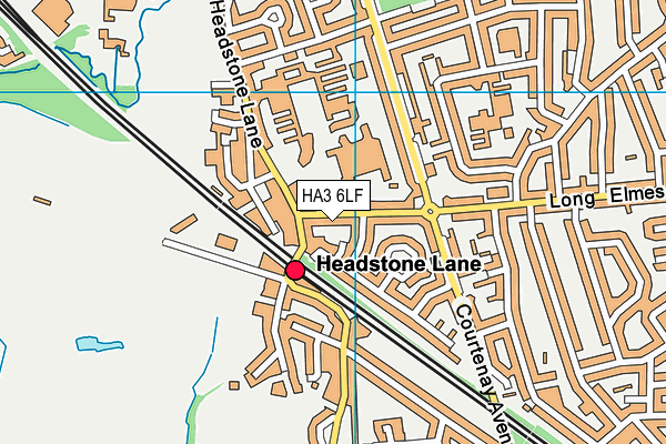 HA3 6LF map - OS VectorMap District (Ordnance Survey)