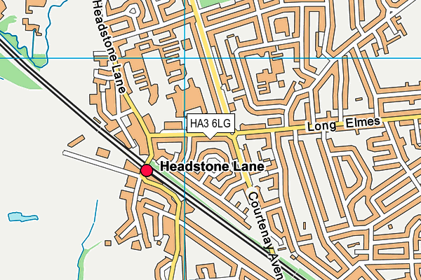 HA3 6LG map - OS VectorMap District (Ordnance Survey)