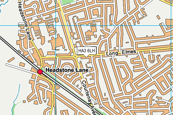 HA3 6LH map - OS VectorMap District (Ordnance Survey)