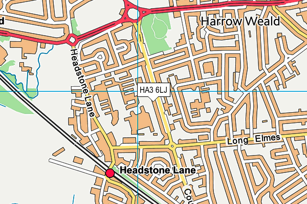 HA3 6LJ map - OS VectorMap District (Ordnance Survey)
