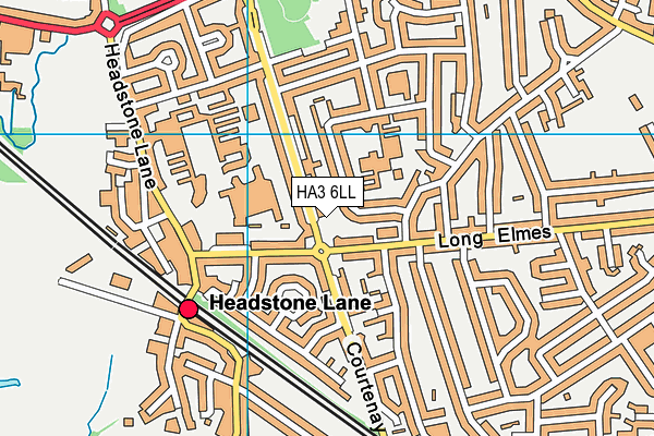 HA3 6LL map - OS VectorMap District (Ordnance Survey)