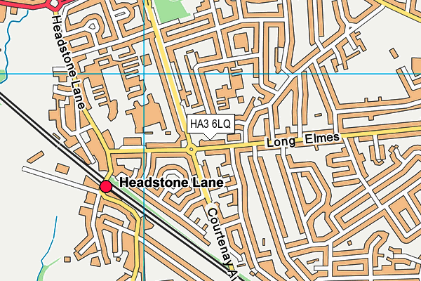 HA3 6LQ map - OS VectorMap District (Ordnance Survey)