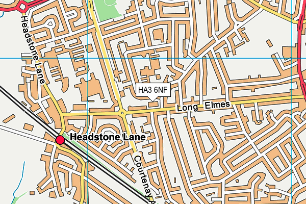 HA3 6NF map - OS VectorMap District (Ordnance Survey)