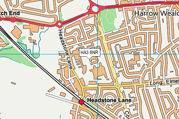 HA3 6NR map - OS VectorMap District (Ordnance Survey)