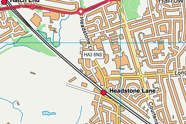 HA3 6NS map - OS VectorMap District (Ordnance Survey)