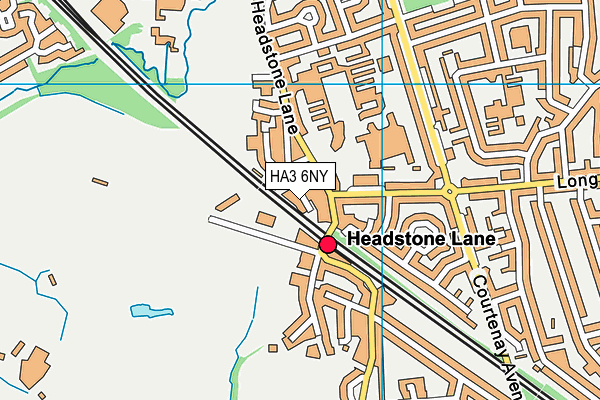 HA3 6NY map - OS VectorMap District (Ordnance Survey)