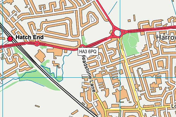 HA3 6PQ map - OS VectorMap District (Ordnance Survey)